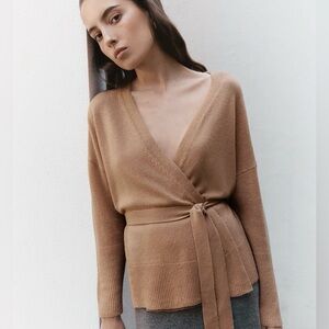 Cuyana Single Origin Cashmere Wrap Sweater